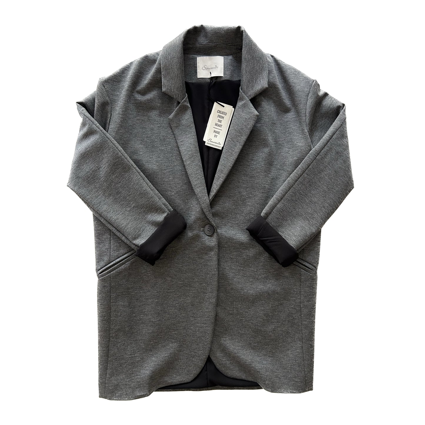 Blazer - oversize grau