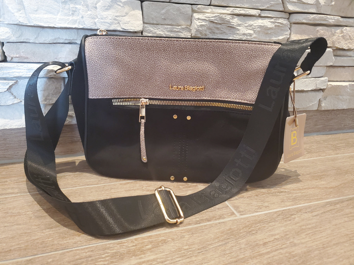 Tasche Laura Biagiotti schwarz & beige