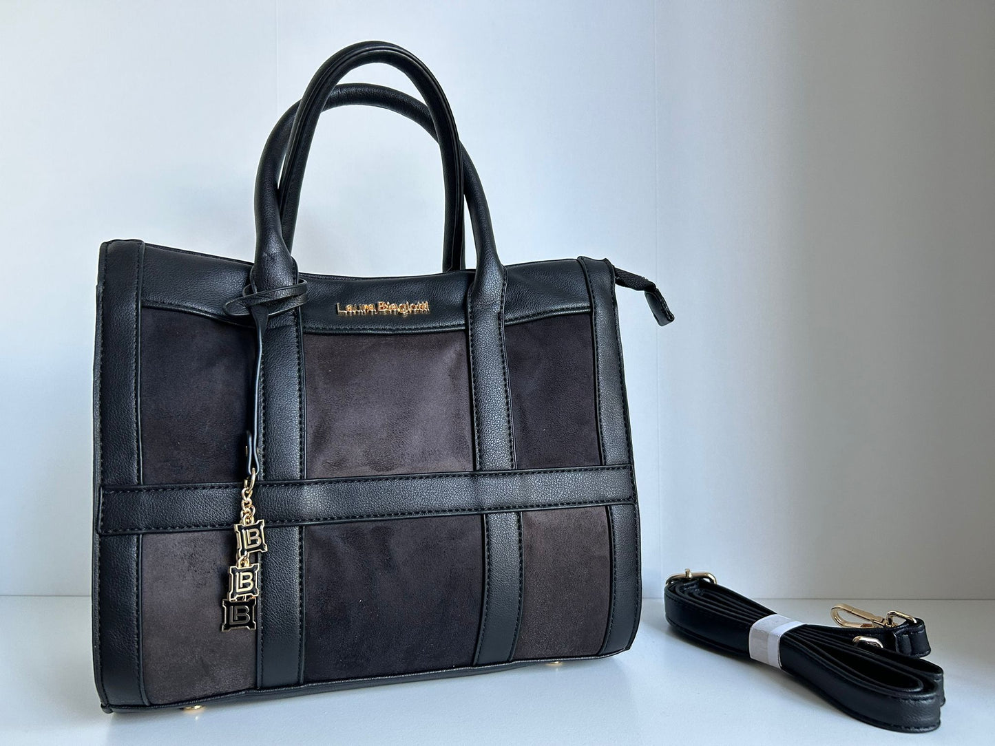 Tasche Laura Biagiotti schwarz/braun